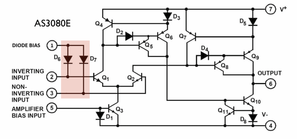 AS3080E internal schematic